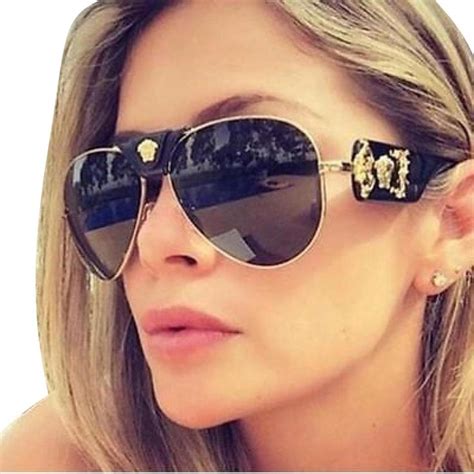 versace women's aviator sunglasses